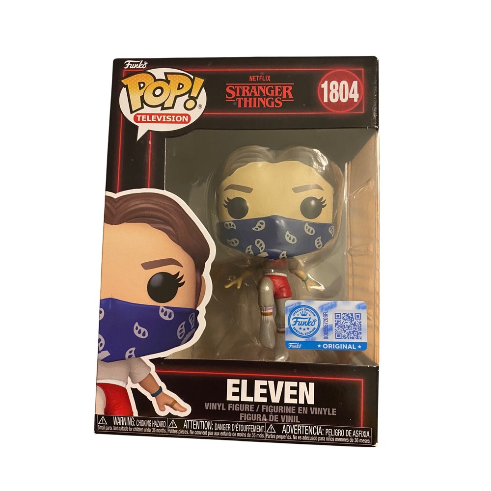 Funko Pop Stranger‎ Things Eleven 1804 Special Edition Bandana Mask Vinyl Figure